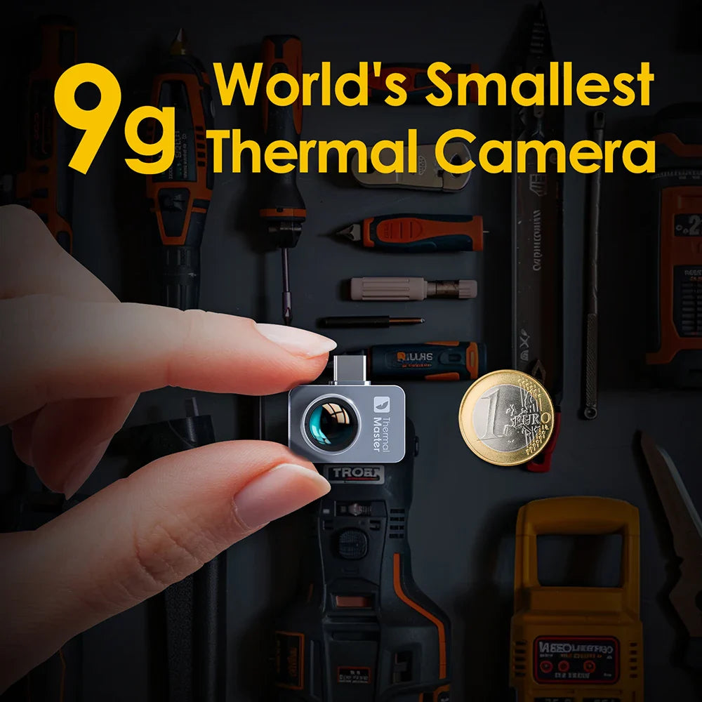 P2PRO Macro Thermal Imager – 600℃ Infrared Camera 256x192 for Android & iPhone