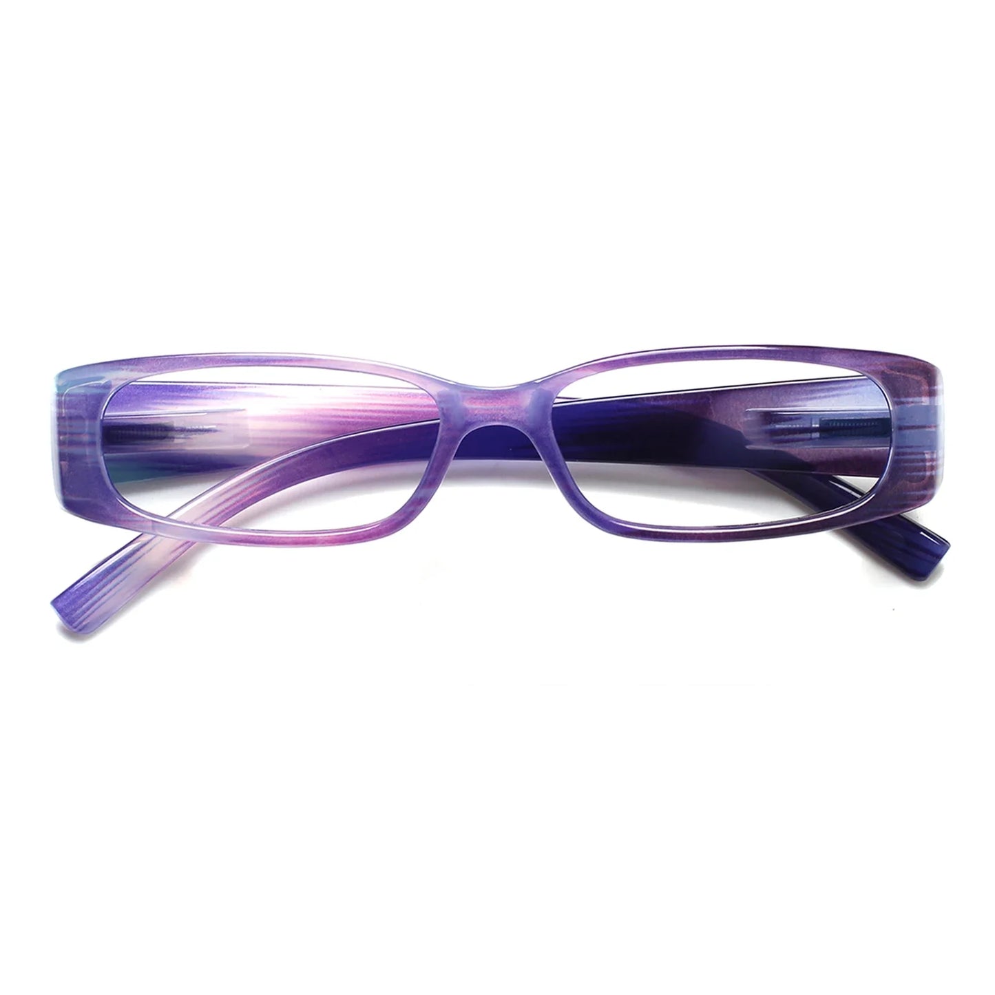 Stylish Small Frame Reading Glasses - Spring Hinge Readers for Men & Women in 6 Color Options
