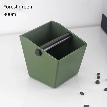 Anti-Slip Dump Bin Bucket – Beveled Coffee Grounds Container for Espresso Knock Box & Coffee Waste Bar