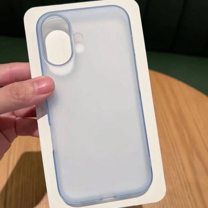 Translucent Matte PC Phone Case for iPhone 12-17 Pro Max Plus - Clear Shockproof Full Protective Cover with Slim Hard Shell Design