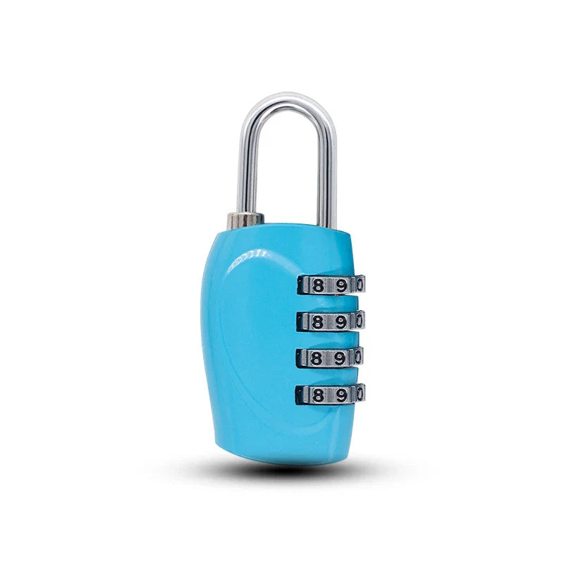 Popular 4-Digit Combination Padlock – 6-Color Anti-Theft Gym Locker & Luggage Safety Lock (Zinc Alloy)