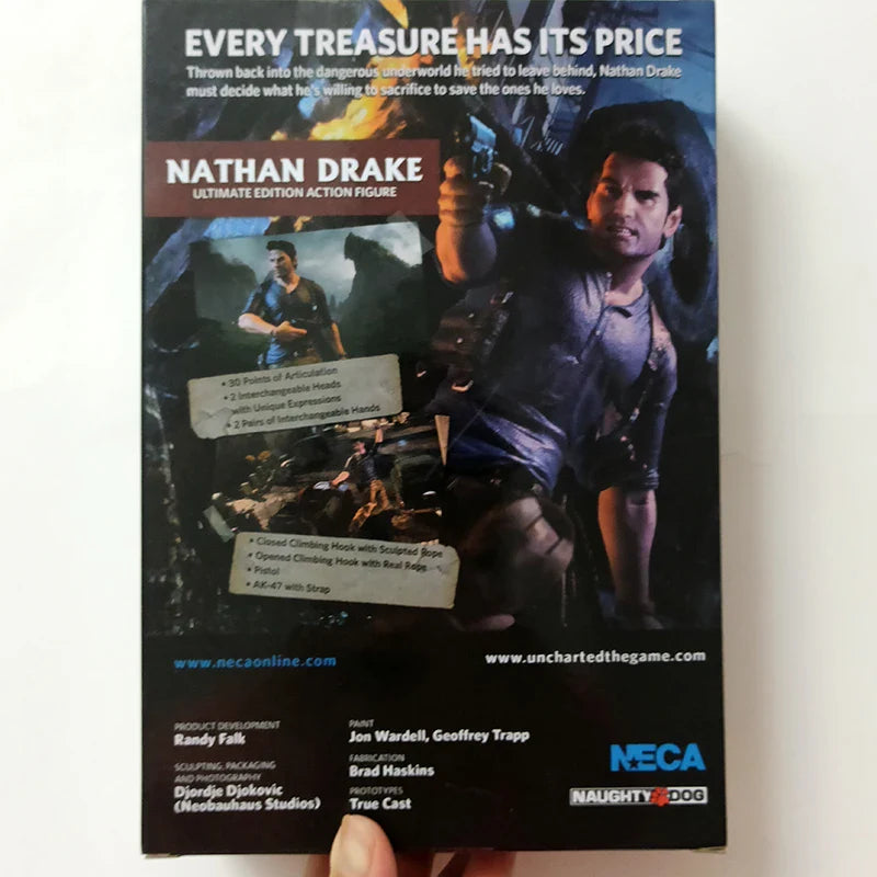 NECA Uncharted 4 Nathan Drake Action Figure – Collectible Toy Model, Creative Gift for Kids