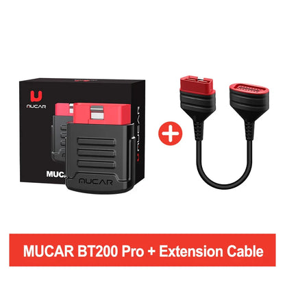 MUCAR BT200 OBD2 Automotive Diagnostic Scanner – Bluetooth/WiFi Car Tool with 15 Reset Functions