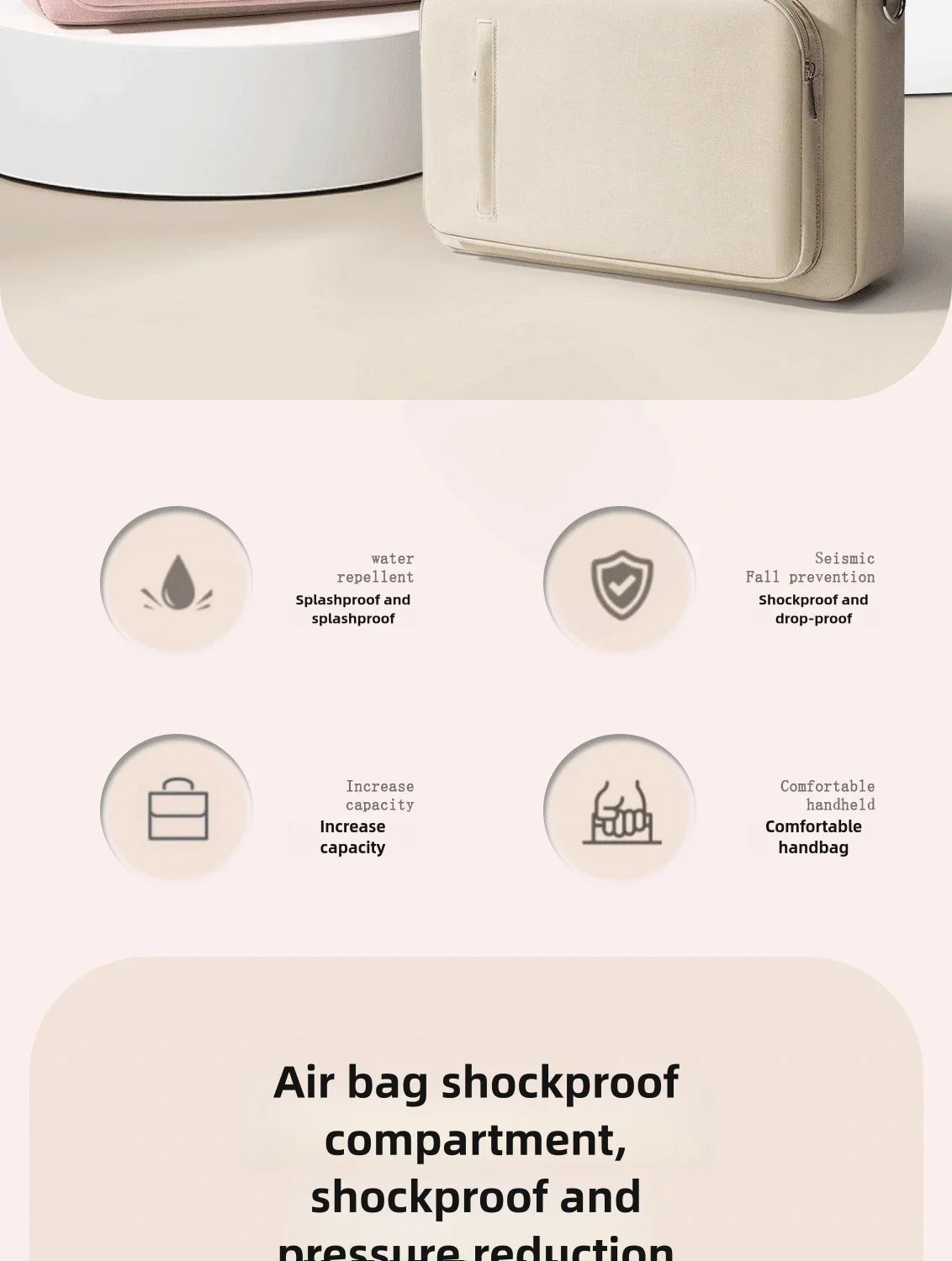 Waterproof Laptop Bag Case – 13.3” to 17.3” Notebook Shoulder & Handbag for MacBook Air/Pro