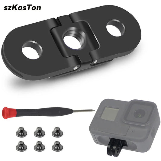 Metal Tripod Mount Adapter for GoPro Hero 9-13 – 1/4" Hole Base for Action Camera, Tripod & Monopod Accessories