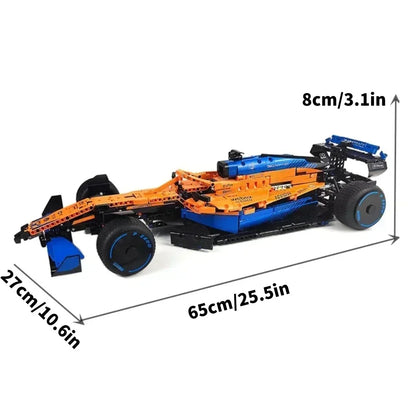 F1 Technical W14 Formula 1:8 Racing Car – 1432PCS City Speed Building Blocks, Compatible with 42141, Sports Vehicle Model Assembly Toy