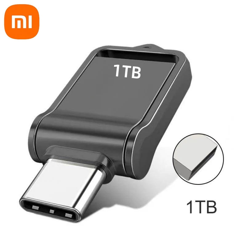 Xiaomi 2TB Metal USB 3.2 Flash Drive — High-Speed Type-C Dual-Use Memory Stick for Mobile & PC
