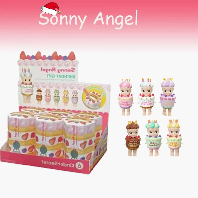 Sonny Angel Hippers Blind Box — Cute Birthday Cake Series Mini Anime Character Doll Collectible Gift
