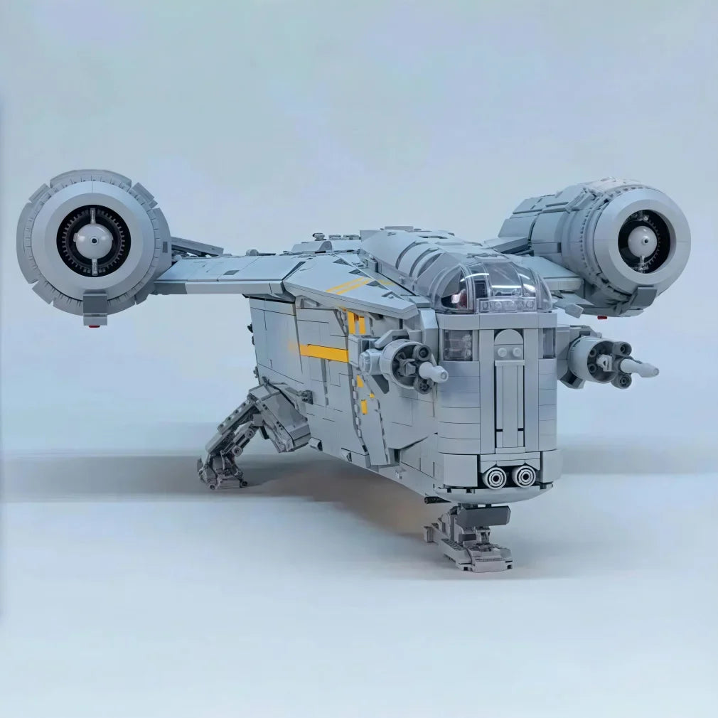 6187pcs Mandalorian Razor Crest Spaceship Model — Star Wars Building Blocks | Home Decor & Birthday Christmas Gift