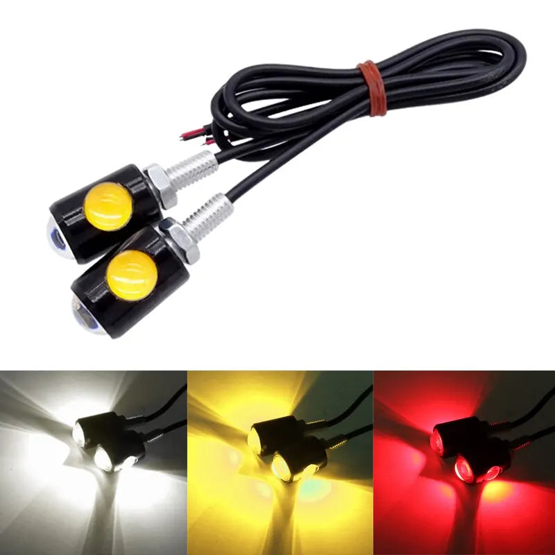 2PCS Motorcycle LED Eagle Eye Lights – Super Bright Turn Signal & Rear Tail Brake Lamps