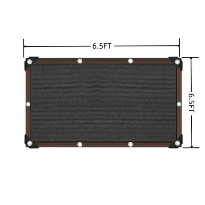 Black Shade Cloth Sunblock Mesh Cover with Grommets – UV Protection Netting for Pergola, Greenhouse, Garden, Patio & Canopy Use