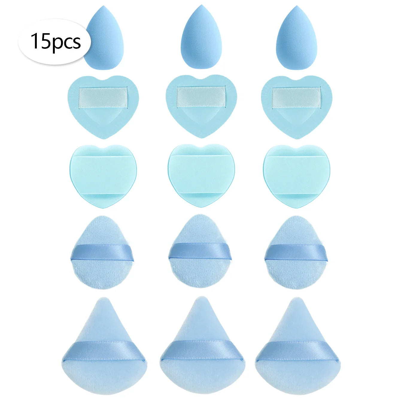 15/30/60 Mini Makeup Sponges – Beauty Powder Puff for Concealer, Liquid Foundation & Face Cosmetics