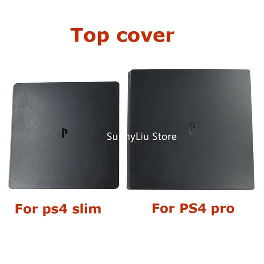 PS4 Slim & Pro Front Upper Shell Cover — Black Protective Faceplate Housing