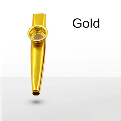 Lightweight Aluminum Alloy Kazoo – Simple Design Musical Instrument for Guitar Players & Music Lovers