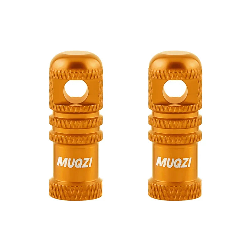 MUQZI 2/4PCS Presta Valve Caps with Core Remover — MTB Tubeless Tire Valve Stem Accessories