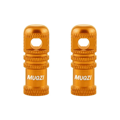 MUQZI 2/4PCS Presta Valve Caps with Core Remover — MTB Tubeless Tire Valve Stem Accessories