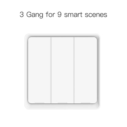 MOES 4-Gang Tuya ZigBee Wireless Scene Switch – Battery-Powered Smart Controller for Tuya Automation