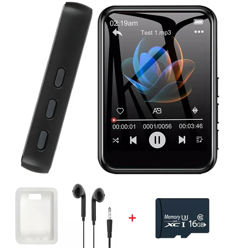 128GB Bluetooth 5.4 MP3 Music Player – HiFi Audio, Built-in Speaker, 2.4” Touch Screen MP4 Player with E-Book, Video & Recording