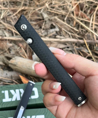 7096 Premium Folding Survival Knife – High Hardness Stainless Steel EDC Camping Knife