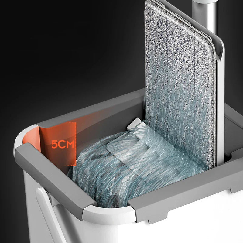 360° Rotating Microfiber Spin Mop and Bucket Set - Versatile Wet and Dry Floor Cleaning Solution for Household Use