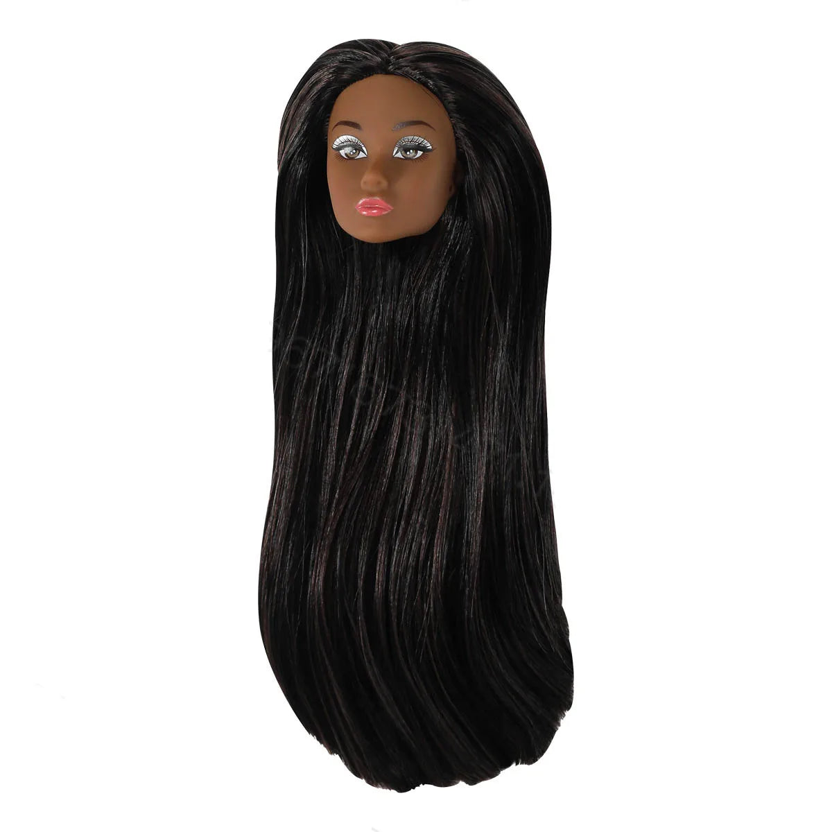 1/6 Supermodel Doll Head Accessories – European & American Makeup Heads for 30cm Dolls in White, Normal & Chocolate Skin