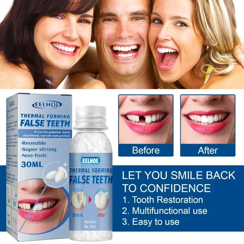 Resin Temporary Tooth Repair Glue – 10ml/20ml/30ml, Teeth Gaps & False Teeth Adhesive, Whitening Tooth Beauty Denture Repair
