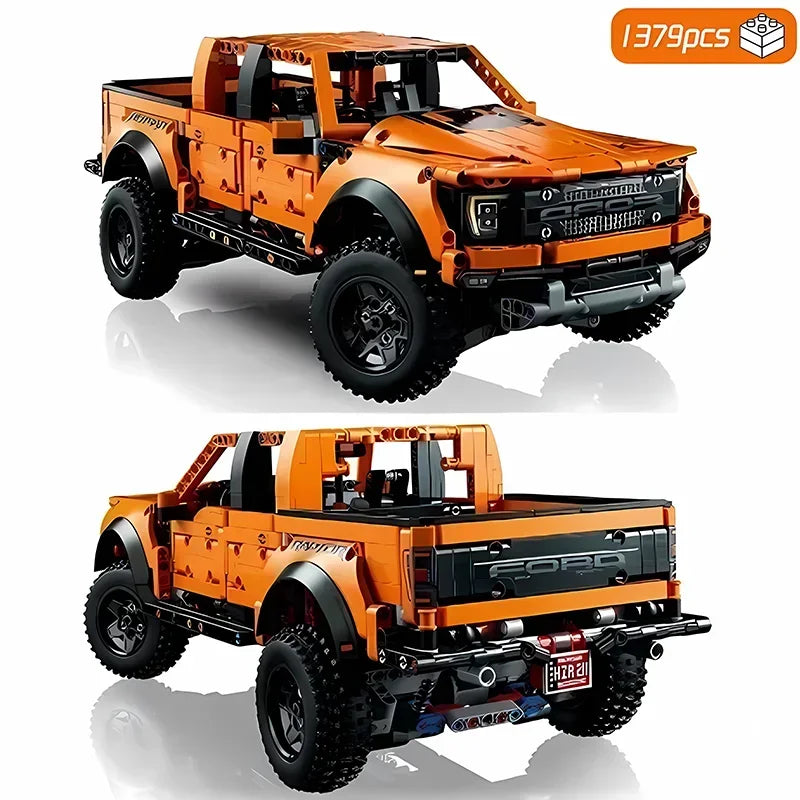 2024 New 1379PCS F-150 Truck Car Building Blocks – Off-Road Pickup Bricks MOC 42126 Toy for Kids, Boys Birthday Gifts