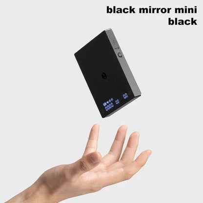TIMEMORE Black Mirror Mini Coffee Scale – Pour Over Espresso Scale with Flow Rate Display & Heat Insulation Pad