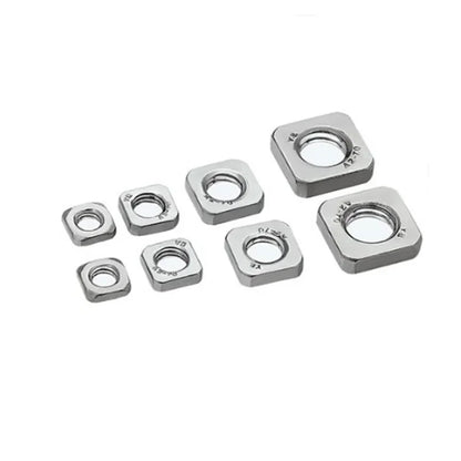 20-100pcs DIN562 Metric Thin Square Nuts — M3, M4, M5, M6, M8, M10 Stainless Steel Hardware