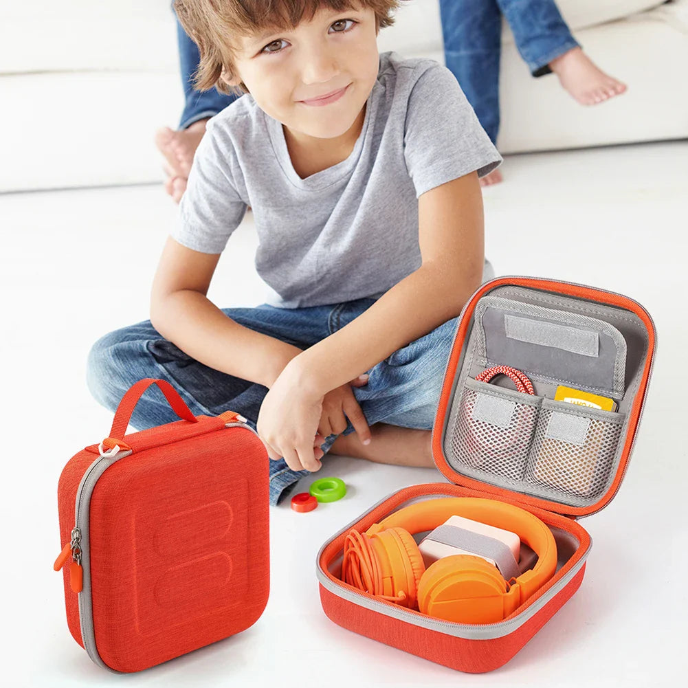 Hard Carrying Case for Yoto Mini Player — Kids Music Player Storage Bag with Large Card Holder
