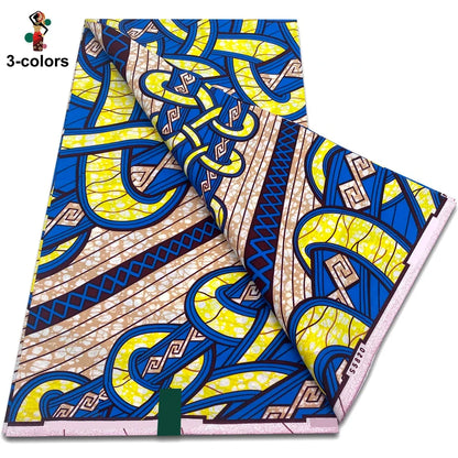 2026 Original African Wax Print Fabric - 100% Cotton Nigerian Ankara Batik Soft Pagne Material