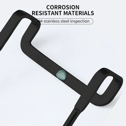 Stainless Steel Double S Hooks — Punch-Free Wall Hangers for Bathroom, Kitchen & Door Towel Storage