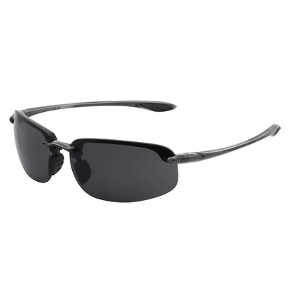 JULI Sports Sunglasses – TR90 Rimless Frame, UV400 Protection for Men & Women, Ideal for Cycling, Running, Fishing, Baseball, and Driving, Model 8001