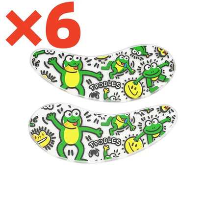 Blackwings Reusable Silicone Cooling Eye Patches – Gel Eye Mask for Dark Circles & Puffy Eyes (6 Pairs)