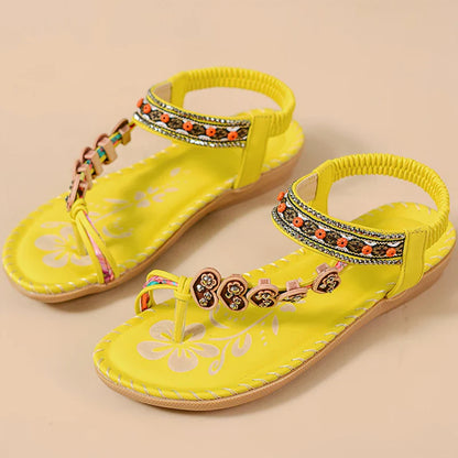 2025 Women’s Bohemia Sandals – Summer Flip Flops, Low Heel Beach Shoes & Casual Footwear