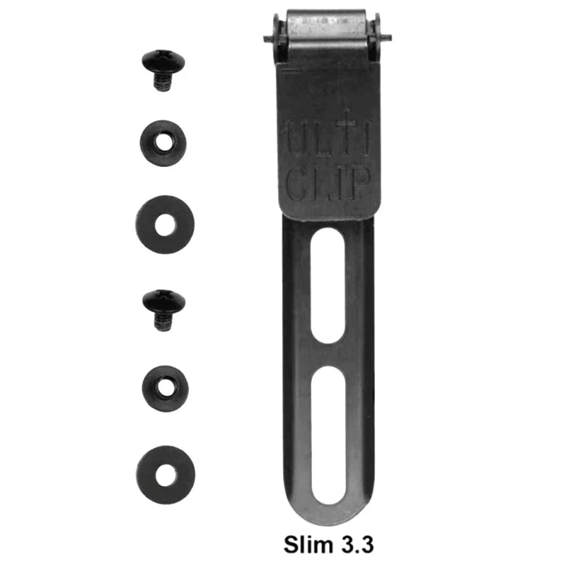 Universal Ulticlip Metal Belt Clips – Kydex Holster & Knife Clips in S and L Sizes