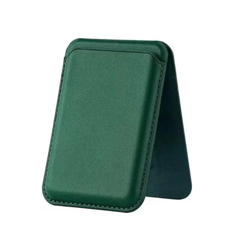 Strong Magnetic Leather Wallet Case with Hidden Stand for MagSafe – Card Holder Cover for iPhone 15 Pro Max, 14 & 13 Pro Max