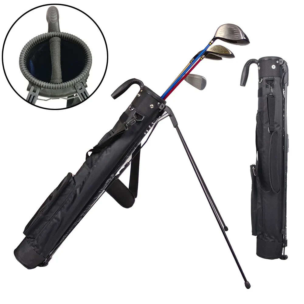 Lightweight Golf Club Bag with Bracket – Waterproof Golf Stand Carry Bag, Golf Gun Rack