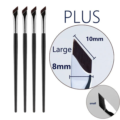 Upgrade Blade Eyeliner Brush | Ultra-Thin Fine Angle Flat Brush for Eyebrows & Under-Eye Makeup | Precise Detail White Brush