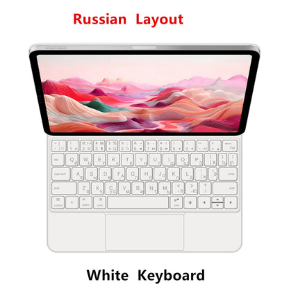 Backlight Magic Keyboard Case for iPad Pro 11/13 & iPad Air 11/13 Inch (2024) – M4/M2 Smart Folio Cover