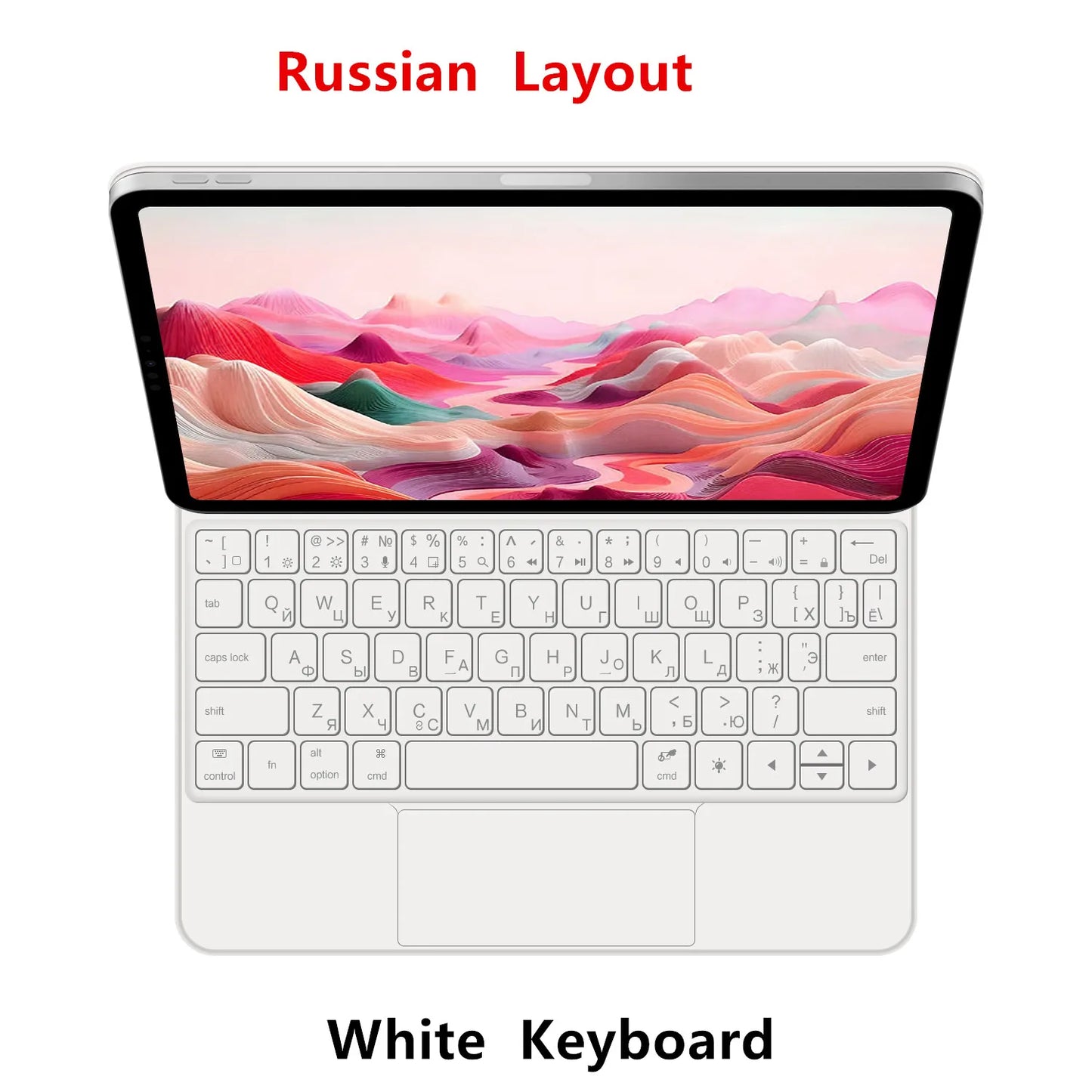 Backlit Magic Keyboard Case for iPad Pro 11/13" (2024 M4) & iPad Air M2 – Smart Folio Cover