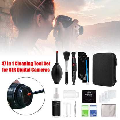 7–47PCS Camera Cleaning Kit for DSLR & Digital Cameras – Lens & Sensor Cleaner Set for Sony, Canon, Nikon, Fujifilm, SLR, DV