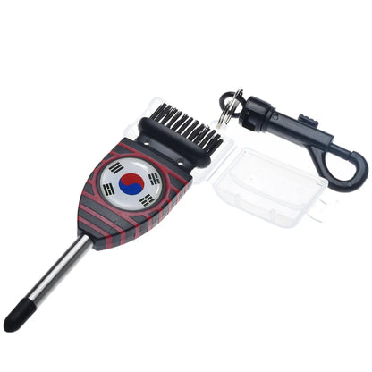 Golf Grooving Sharpening Tool – Alloy Wedge Cleaner with Brush for Golf Groove Maintenance