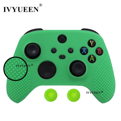 IVYUEEN MixColor Protective Silicone Case for Xbox Series S/X Controller — Thumbstick Grip Caps & Gamepad Cover