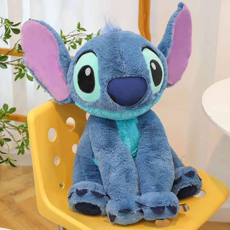 40/80cm Lilo & Stitch Plush Toy – Kawaii Disney Angel Doll for Girls, Cute Large Stuffed Toy Christmas & Birthday Gift