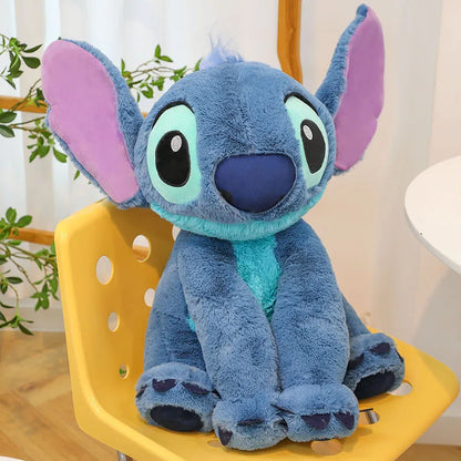 40/80cm Lilo & Stitch Plush Toy – Kawaii Disney Angel Doll for Girls, Cute Large Stuffed Toy Christmas & Birthday Gift