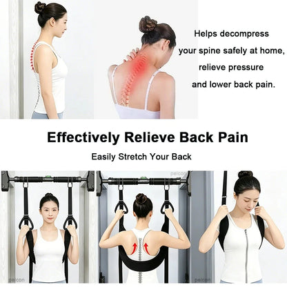 Spinal Stretch Suspension Belt - Lumbar Traction Waist Support for Horizontal Bar Use