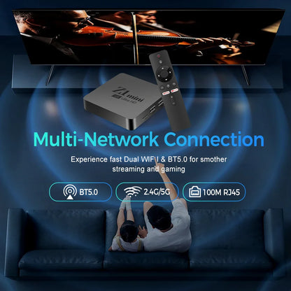 Smart ATV Box Z1 Mini – Android 10, Allwinner H313, 2GB RAM 8GB ROM, Dual 2.4G/5G WiFi, BT 5.2, 4K Media Player Set-Top Box