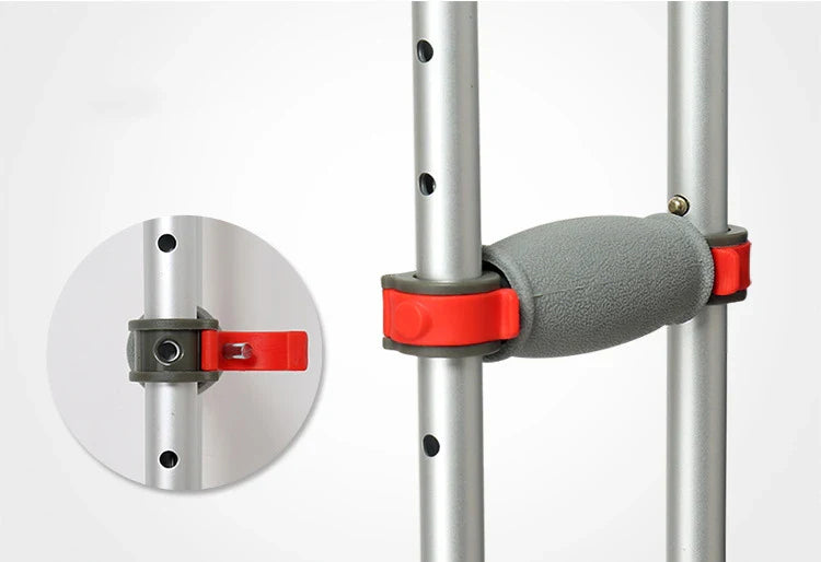 Aluminum Alloy Detachable Foldable Underarm Crutches — Armpit Walking Stick Mobility Aid for Elderly & Disabled