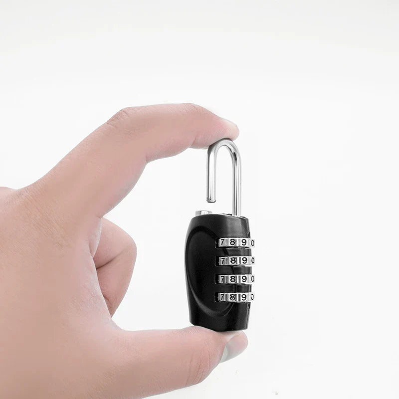 Popular 4-Digit Combination Padlock – 6-Color Anti-Theft Gym Locker & Luggage Safety Lock (Zinc Alloy)